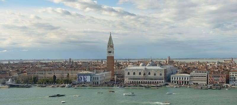 St Mark's Square and historic Venice architecture